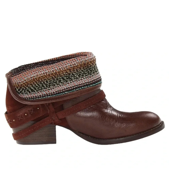 The Sak Women's Harper Leather Boho Ankle Boot Bootie Brown Size 8 - Picture 13 of 14